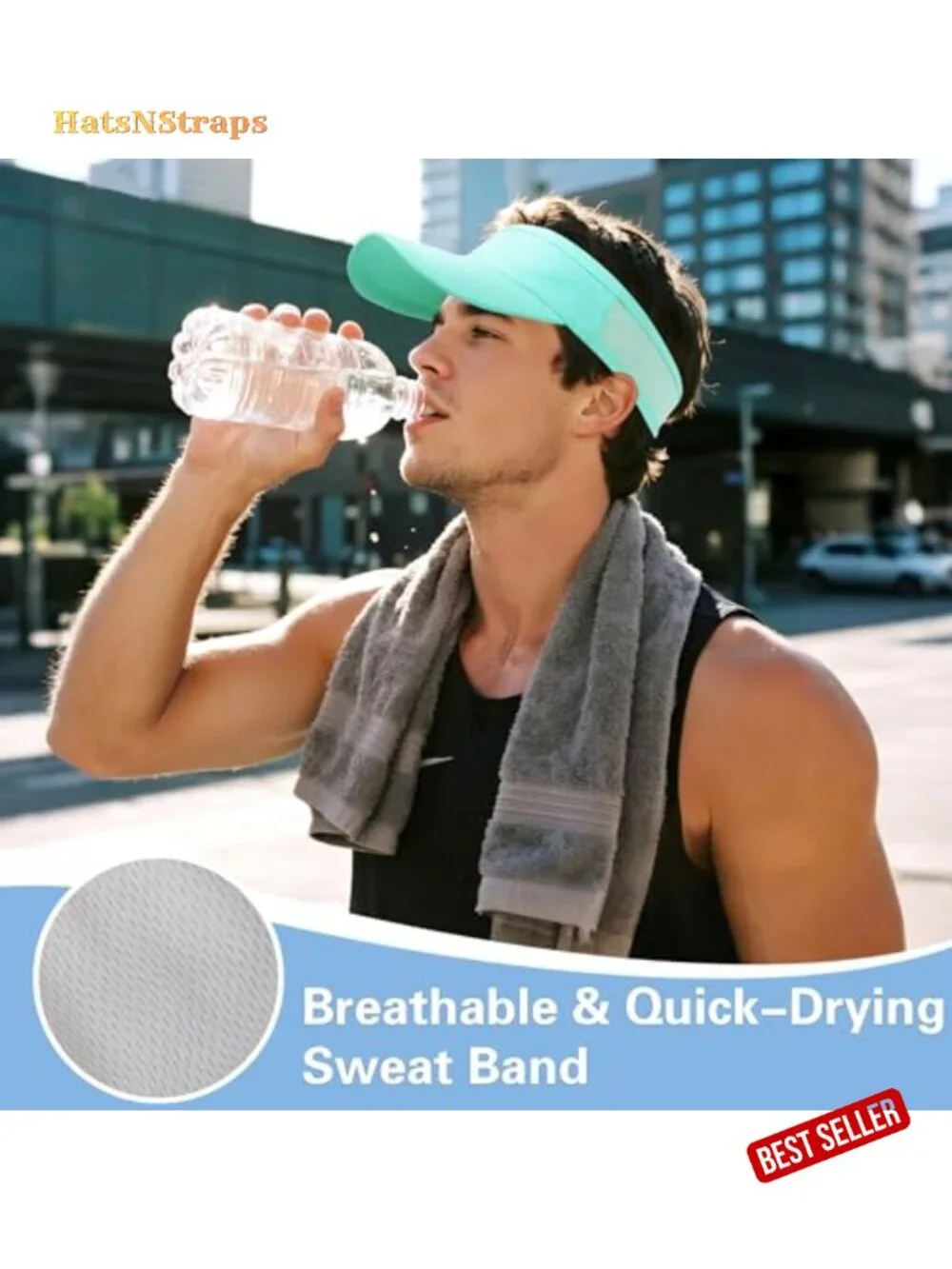Sport Sun Visor Cooling Lightweight Stretchy Packable Running Golf Visor Hat